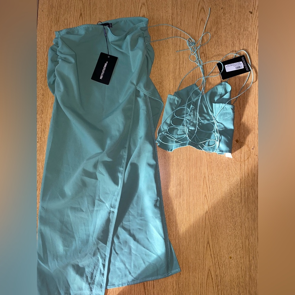 PrettyLittleThing Mint Green Set